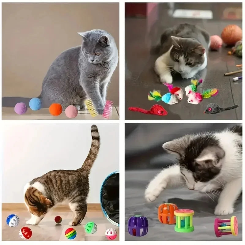 Lot de jouets pour chat assortis — 14 ou 28 pièces, peluches – photo 5