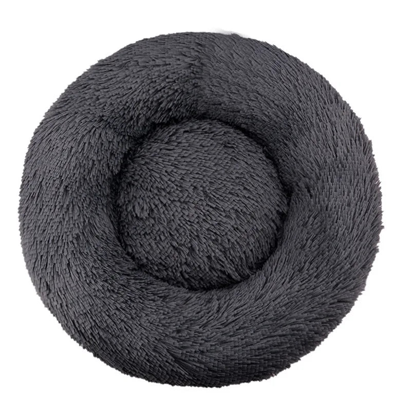 Lit rond pour chat en peluche — panier douillet lavable – photo 14