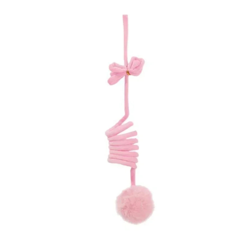 Canne pour chat à ressort avec balle en laine — 3 coloris – photo 9