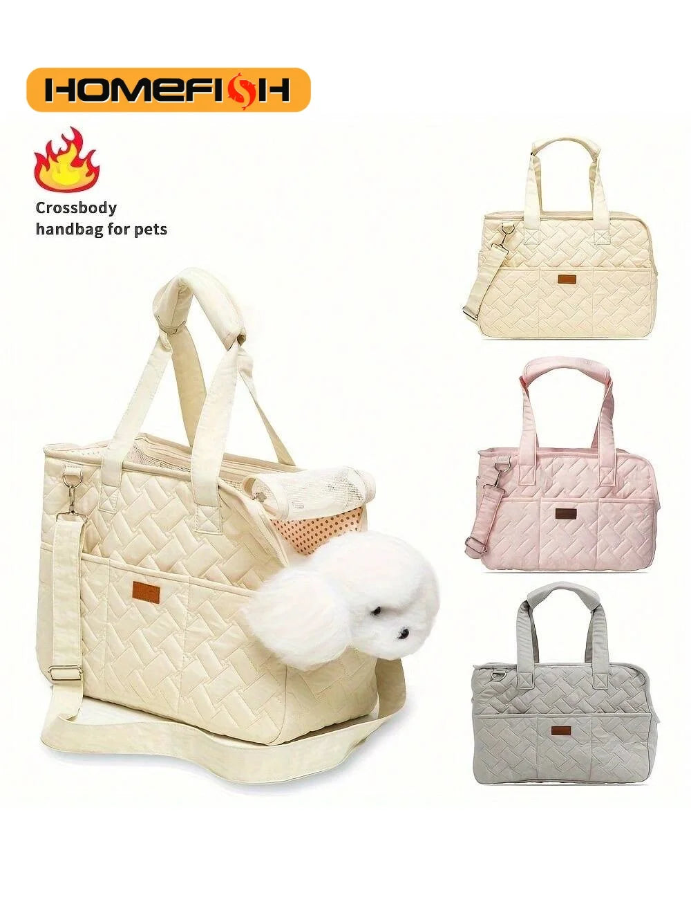 Sac cabas de transport pour chat en toile — respirant, zippé, S ou L – photo 6