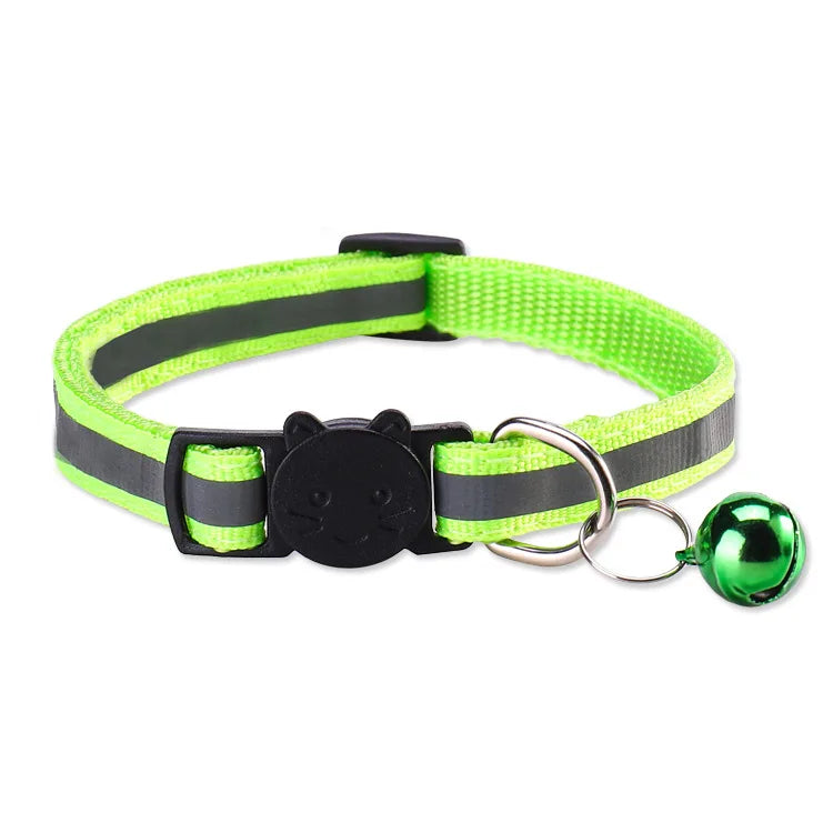 Collier pour chat réfléchissant avec grelot — boucle détachable – photo 15
