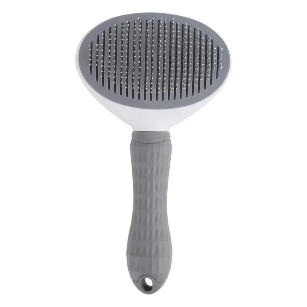 Brosse autonettoyante pour chat — carde anti-poils à bouton – photo 7