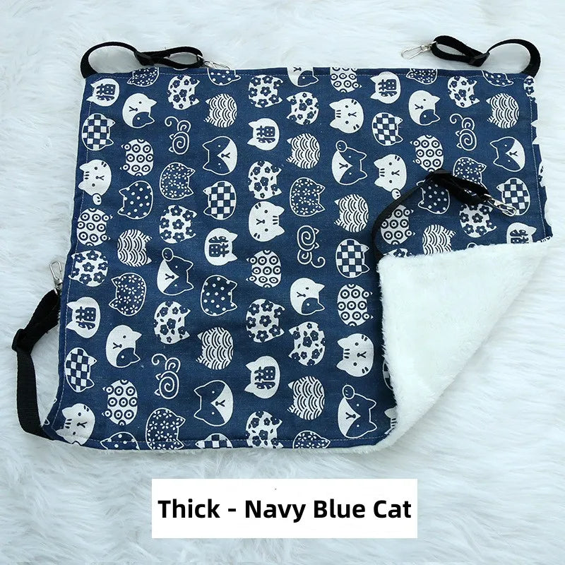 Hamac pour chat à suspendre avec sangles — réversible, S à L – photo 20