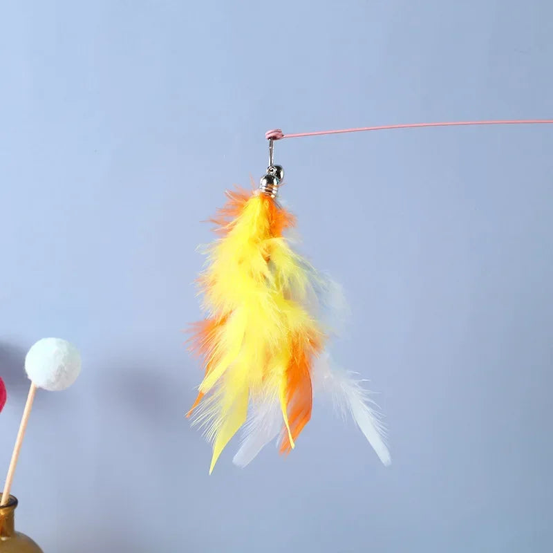 Recharges pour canne à chat — plumes, oiseaux, vers à grelot, balles – photo 20