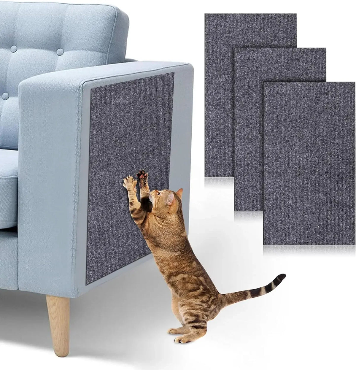 Tapis griffoir pour chat à découper, adhésif — jusqu'à 50 x 300 cm