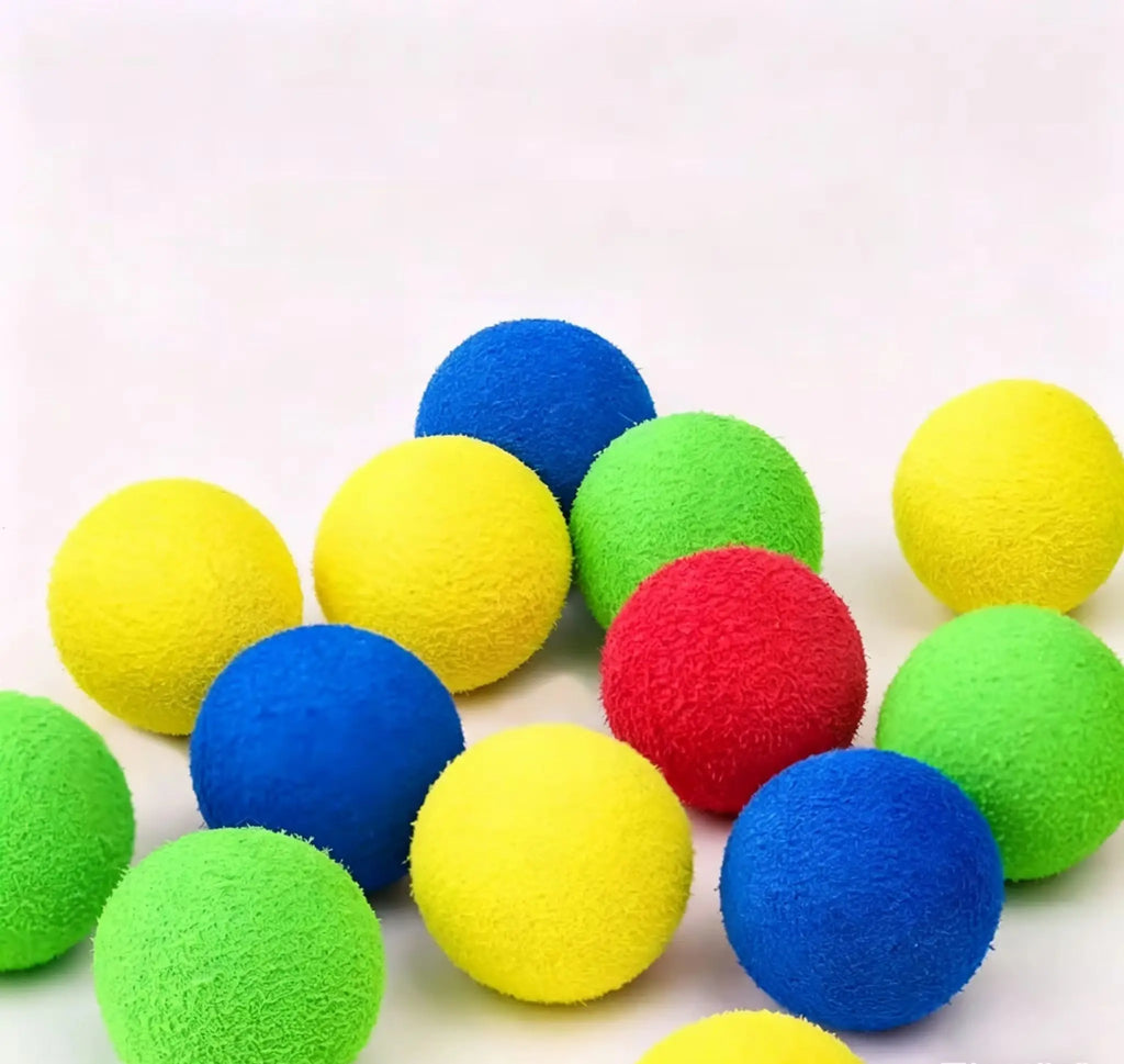 Lance-balles pour chat avec 20 balles en peluche — jeu interactif – photo 4