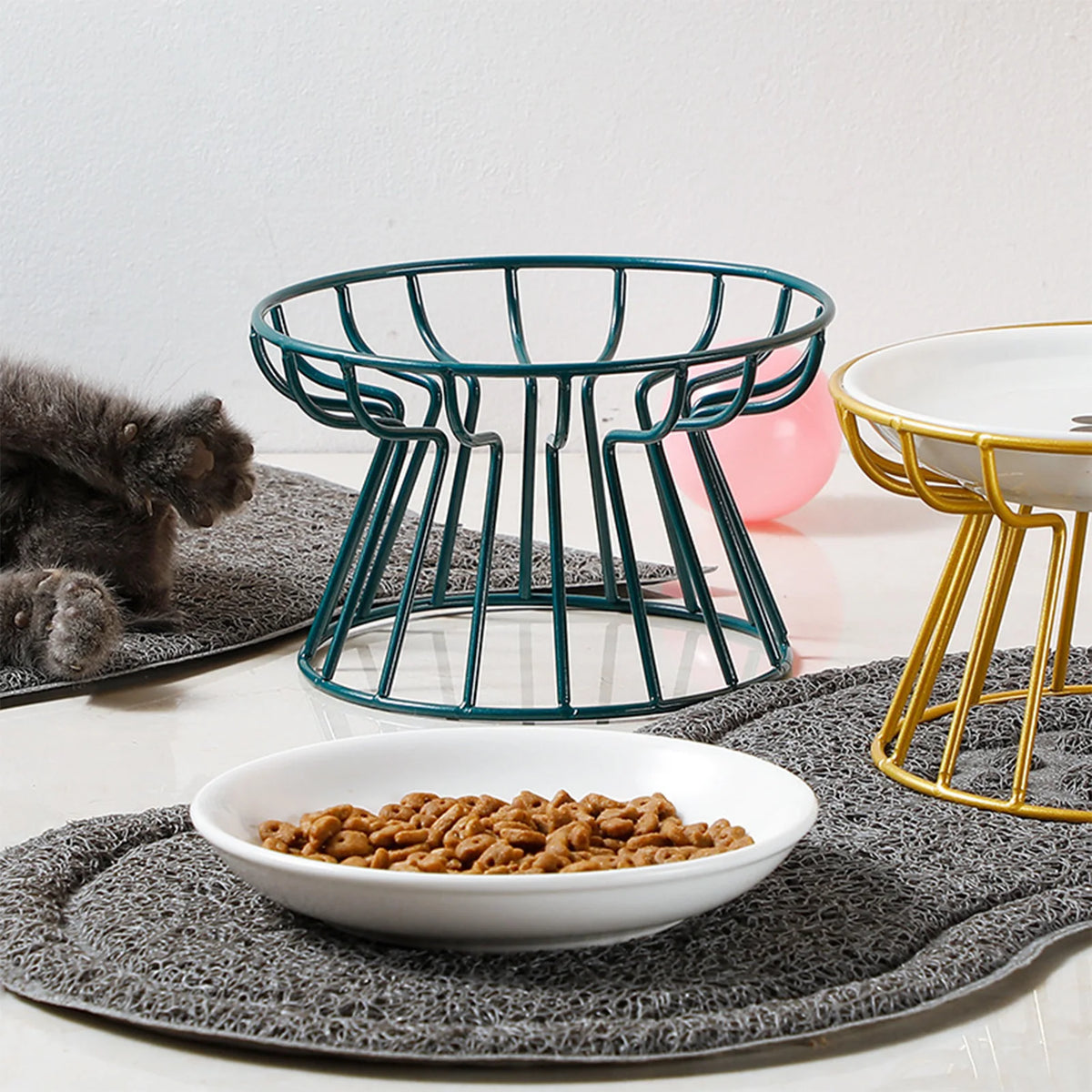 Bol surélevé pour chat en céramique — support anti-renversement – photo 6