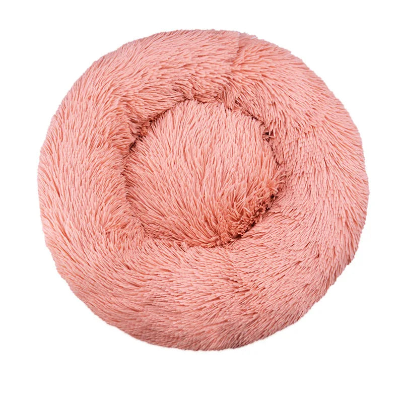 Lit rond pour chat en peluche — panier douillet lavable – photo 9