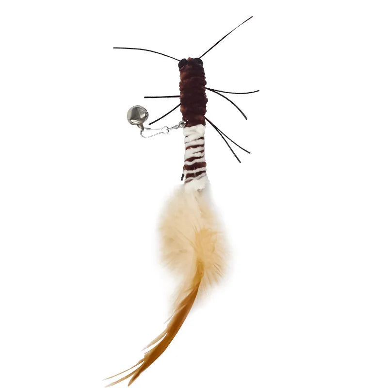Canne à plumes pour chat libellule — tête de rechange ou avec canne – photo 10