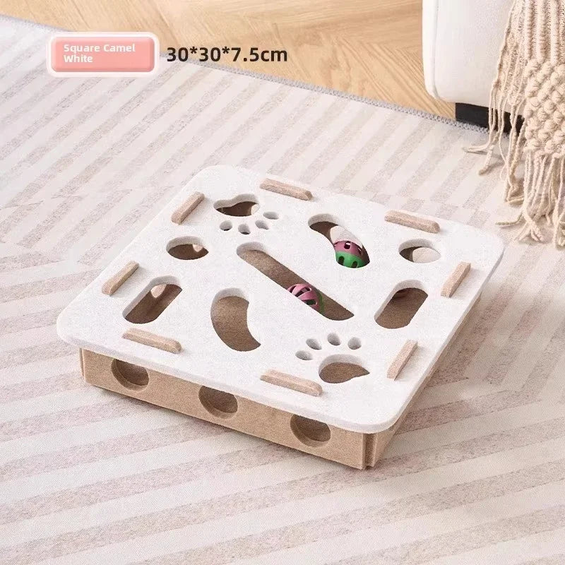 Jouet puzzle pour chat en feutre — boîte à balles d'activité – photo 7