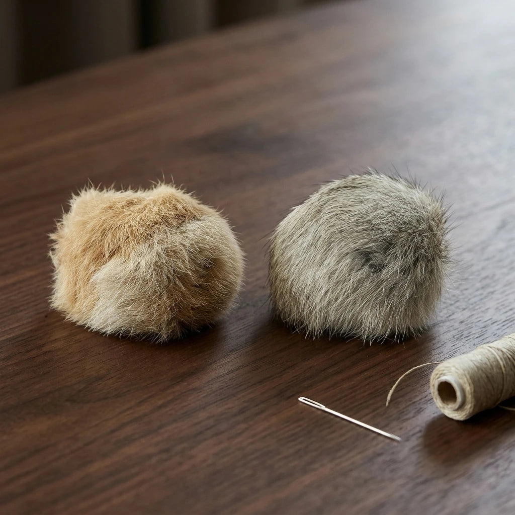 Balle en fourrure pour chat à l'herbe à chat — 8 cm – photo 6