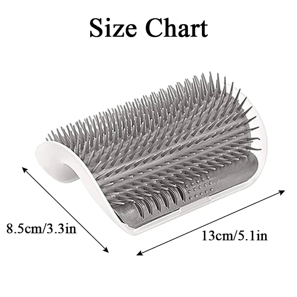 Brosse d'angle pour chat — brosse de massage murale amovible – photo 6