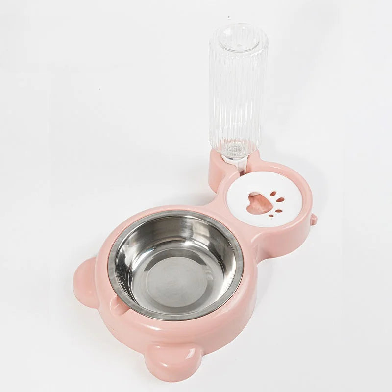 Distributeur de croquettes et d'eau pour chat — réserve 2 en 1 – photo 9