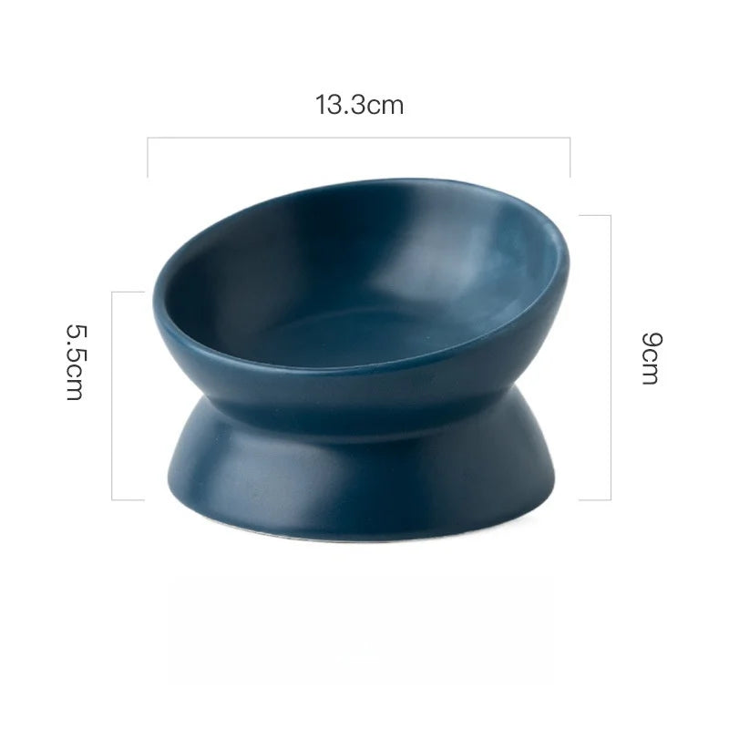 Gamelle surélevée pour chat en céramique inclinée à 15° — 6 coloris – photo 6