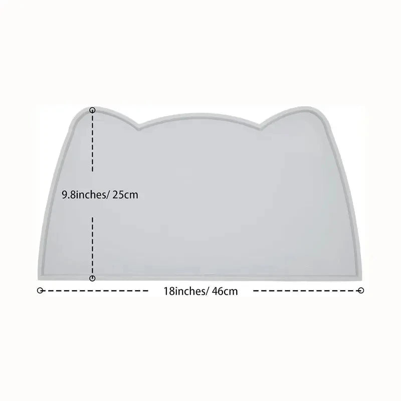 Tapis de gamelle pour chat en silicone — antidérapant et étanche – photo 6