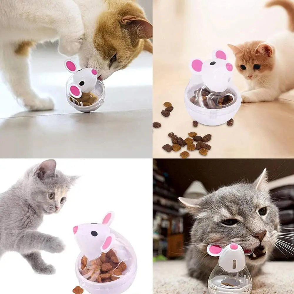 Balle distributrice de croquettes pour chat — culbuto souris – photo 6