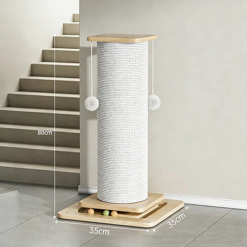Griffoir pour chat sur pied 60 ou 80 cm — avec balle suspendue – photo 8