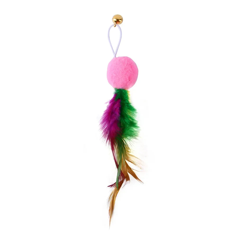 Recharges pour canne à chat — plumes, oiseaux, vers à grelot, balles – photo 19
