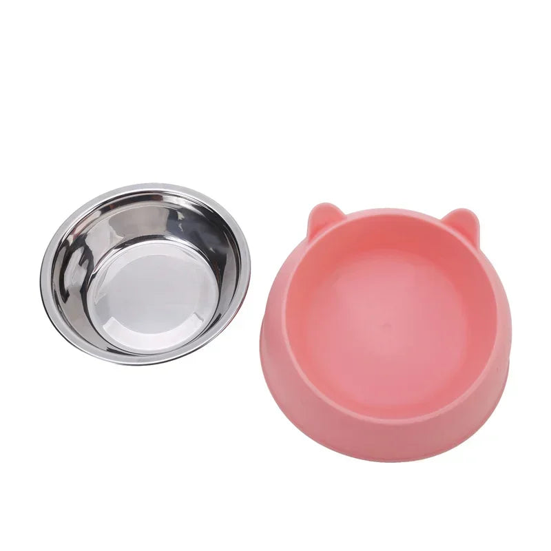 Gamelle double pour chat en inox inclinée à 15° — 400 ml – photo 4