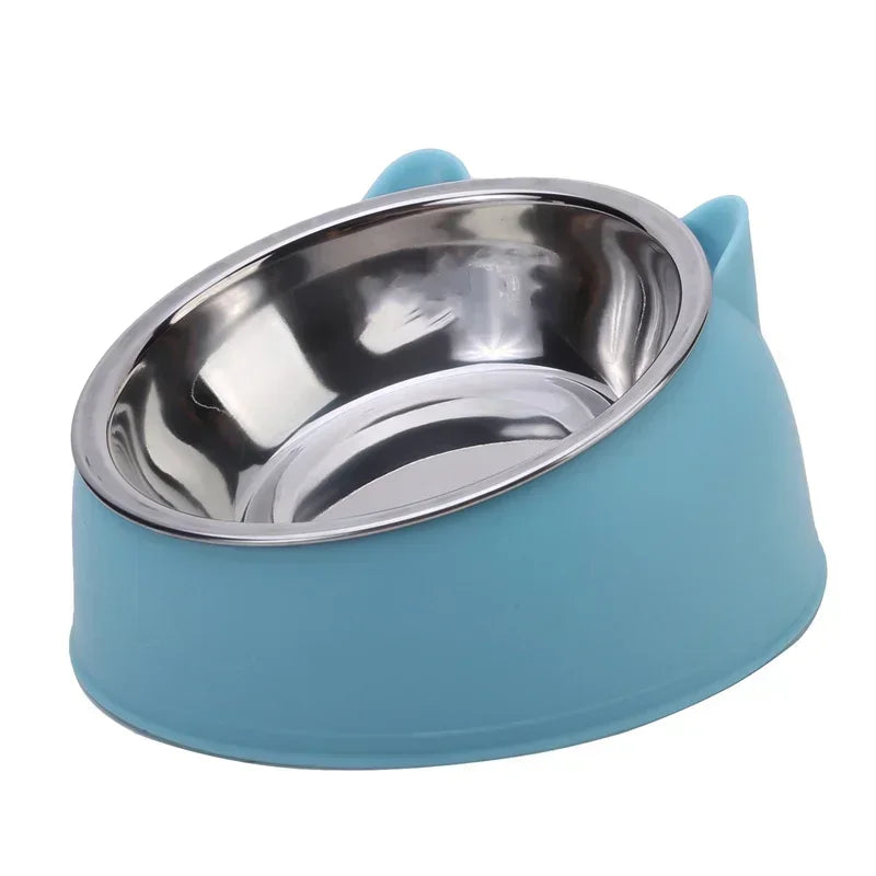 Gamelle double pour chat en inox inclinée à 15° — 400 ml – photo 3