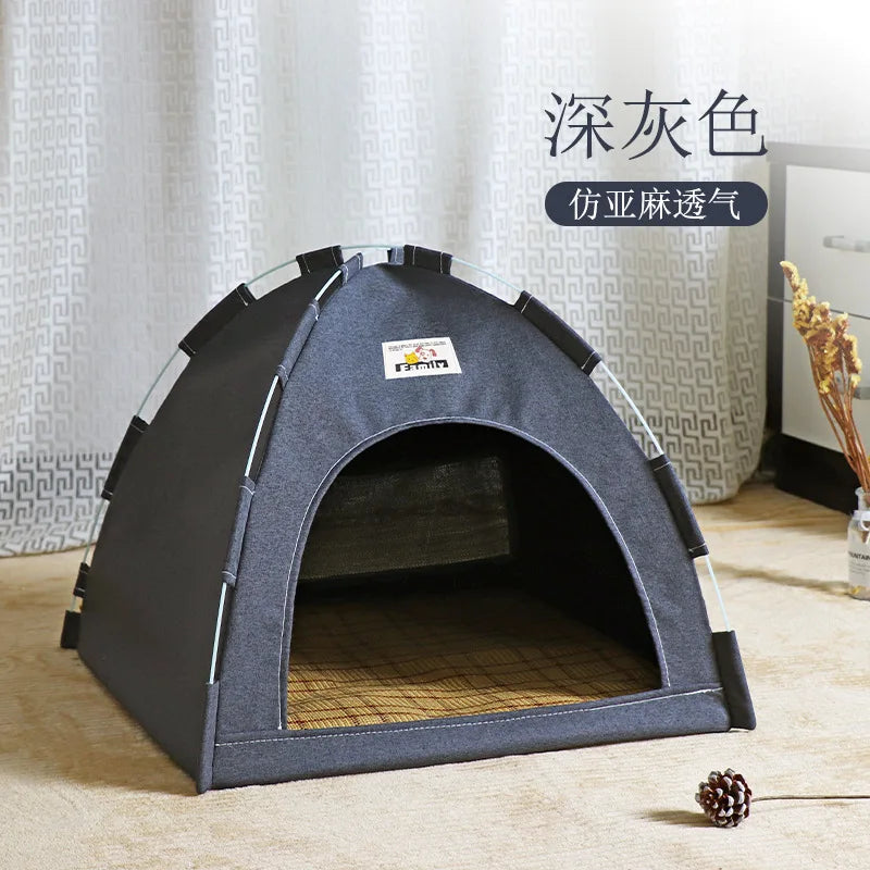 Lit tente pour chat en toile Oxford — semi-fermé, 3 tailles, 7 coloris – photo 8