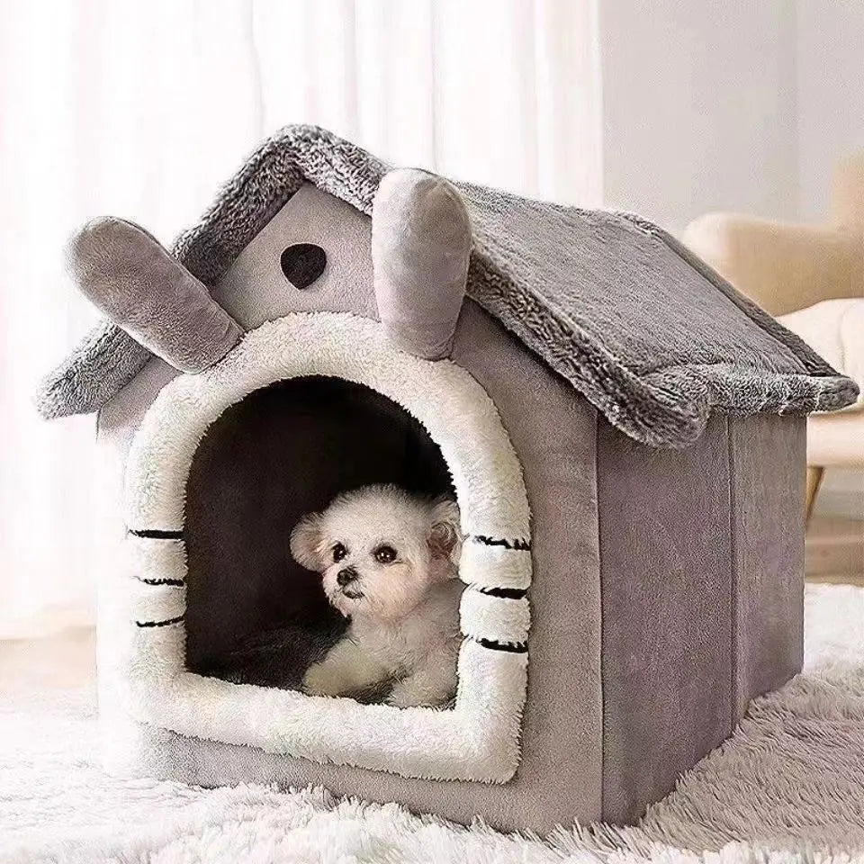Maison pour chat en peluche — lavable, toutes saisons, S à L – photo 6