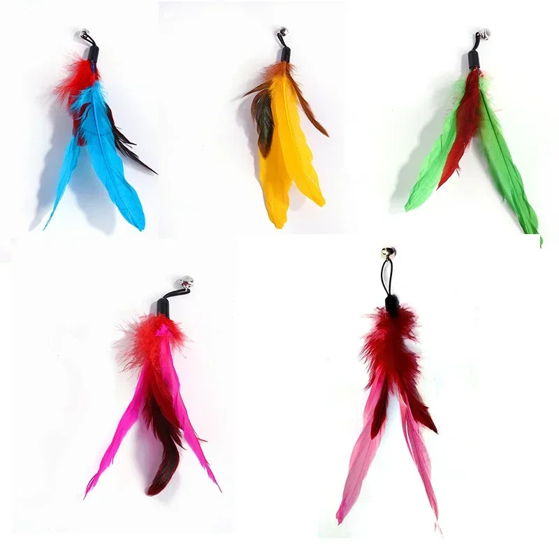 Recharges pour canne à chat — plumes, oiseaux, vers à grelot, balles – photo 71