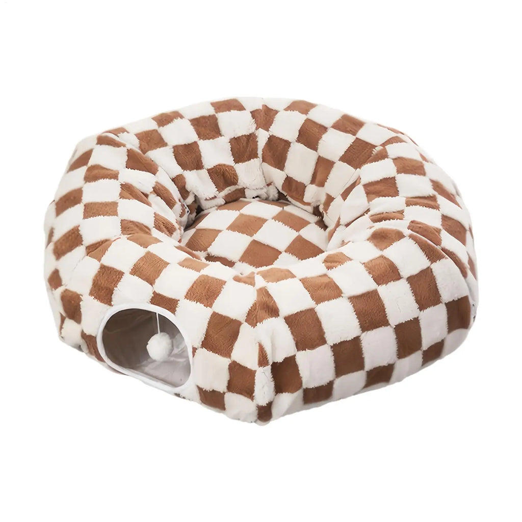 Lit tunnel pour chat lavable avec balle — cachette et couchage – photo 5