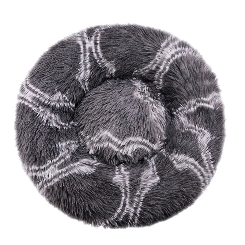 Lit rond pour chat en peluche — panier douillet lavable – photo 16
