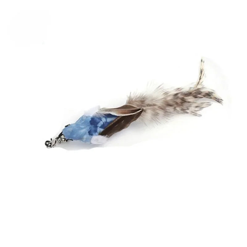 Recharges pour canne à chat — plumes, oiseaux, vers à grelot, balles – photo 73