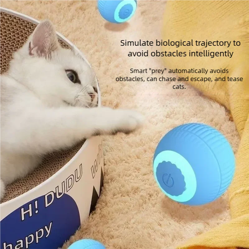 Balle automatique pour chat — jouet interactif qui roule seul – photo 3