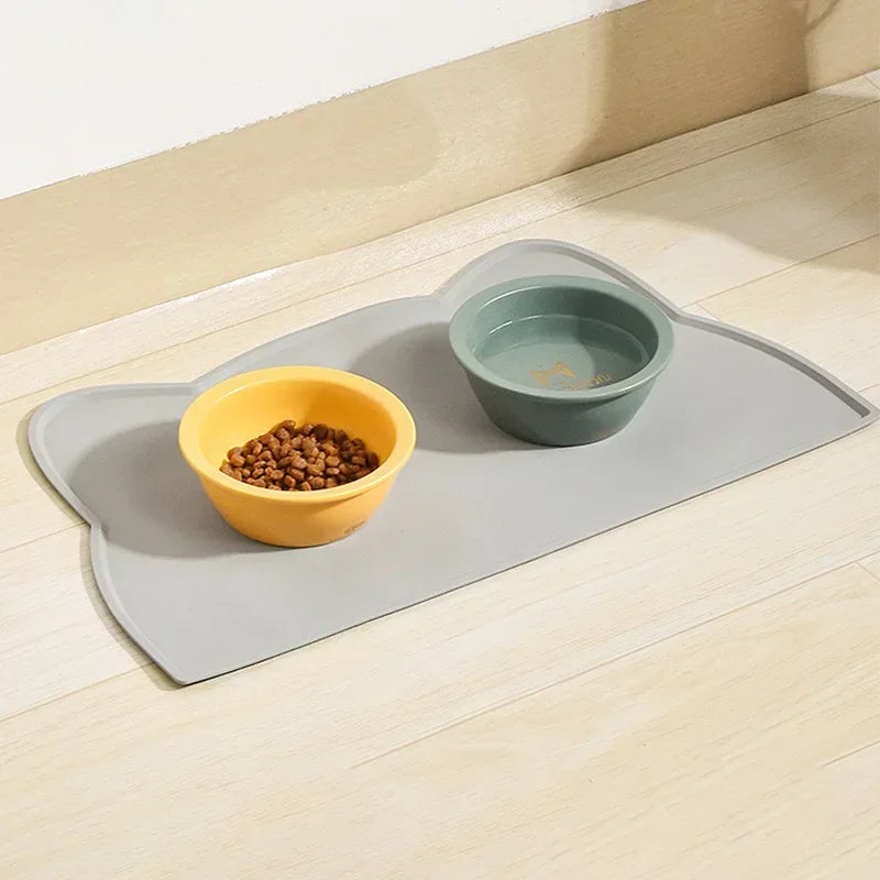 Tapis de gamelle pour chat en silicone — antidérapant et étanche – photo 2