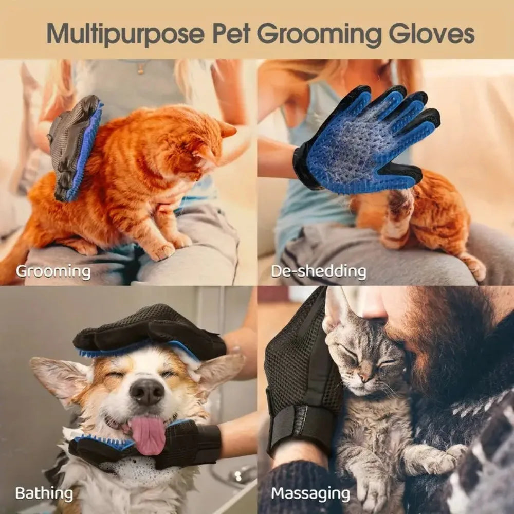 Gant de toilettage pour chat en silicone — anti-poils, lot au choix – photo 5