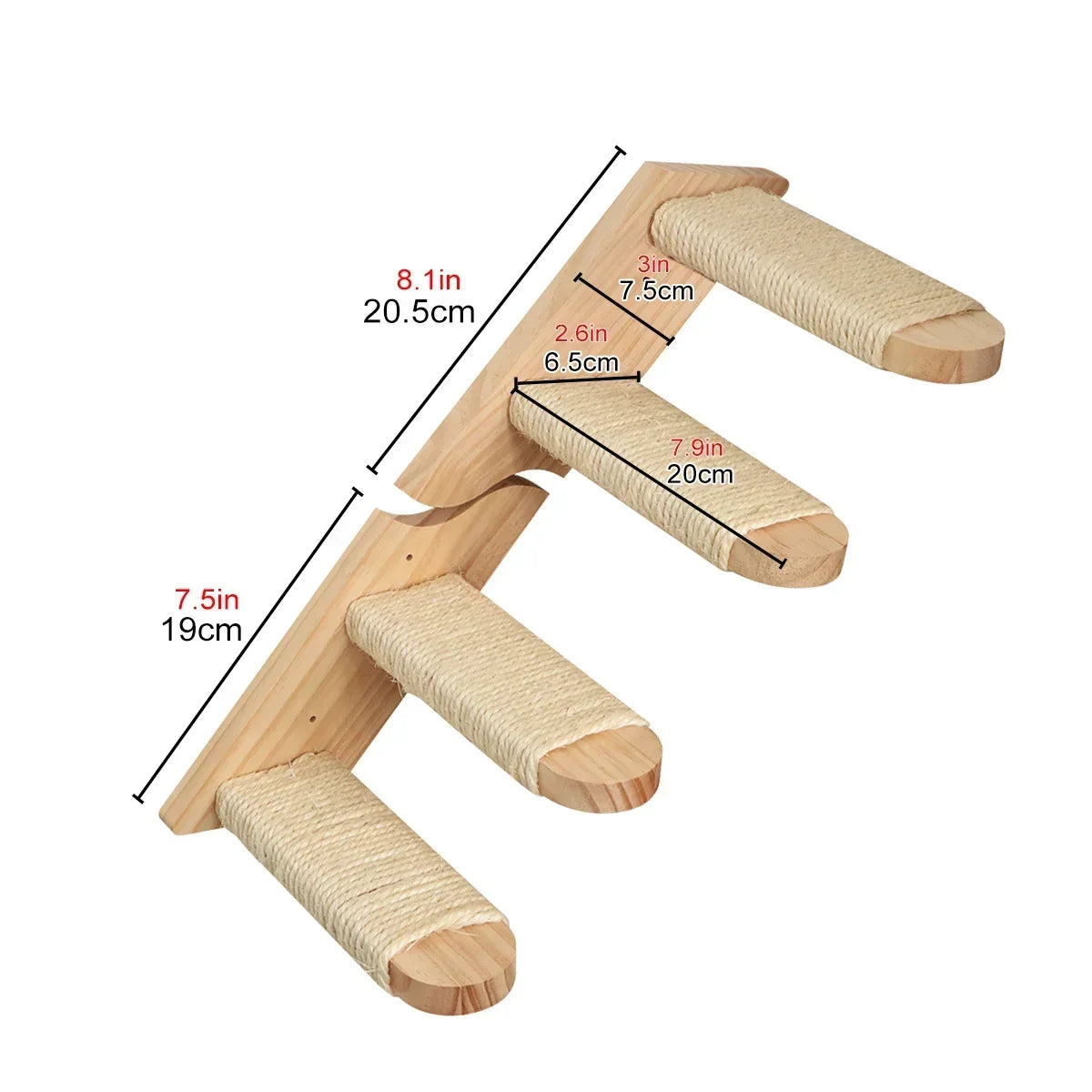 Parcours mural pour chat en bois — étagères d'escalade – photo 13