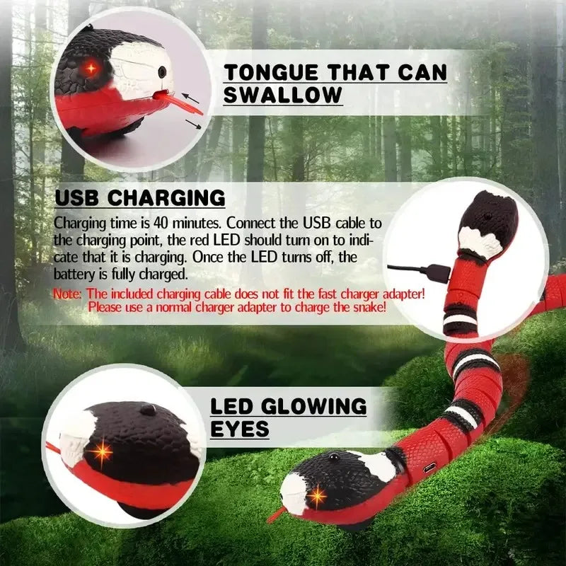 Jouet serpent interactif pour chat — rechargeable – photo 4