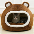 Lit tente pour chat en peluche — panier grotte douillet, S à L