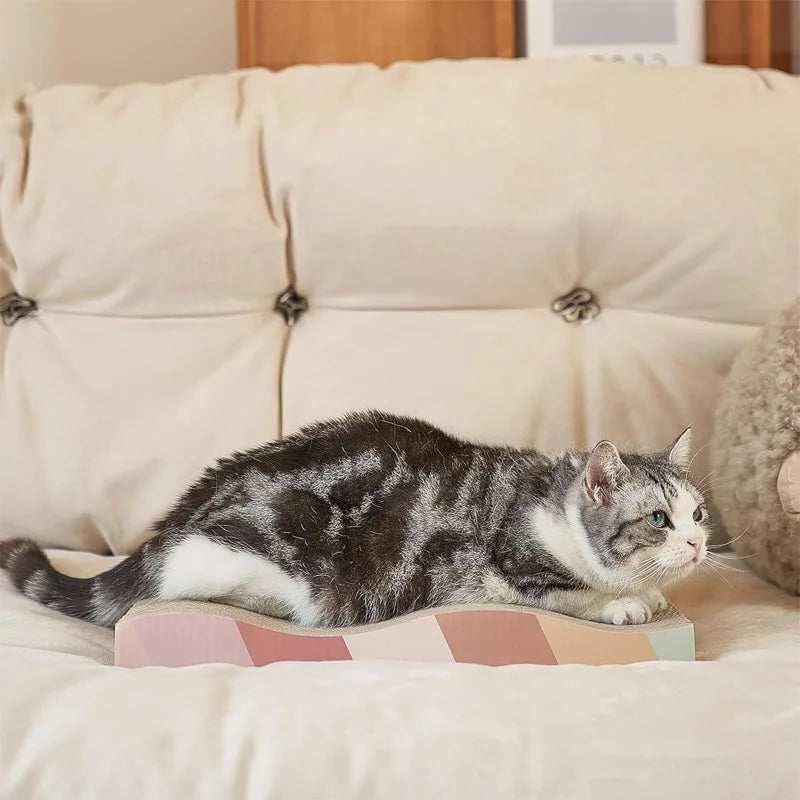 Griffoir en carton pour chat — formes originales, carton ondulé – photo 2