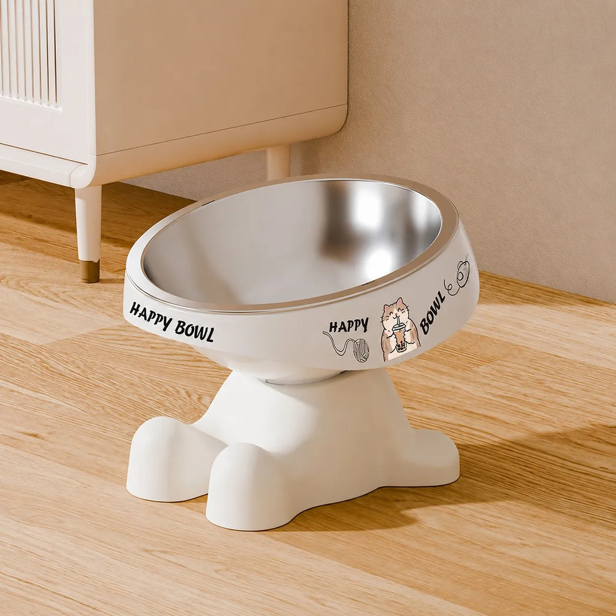 Gamelle surélevée pour chat à motifs — bol plastique ou inox – photo 14