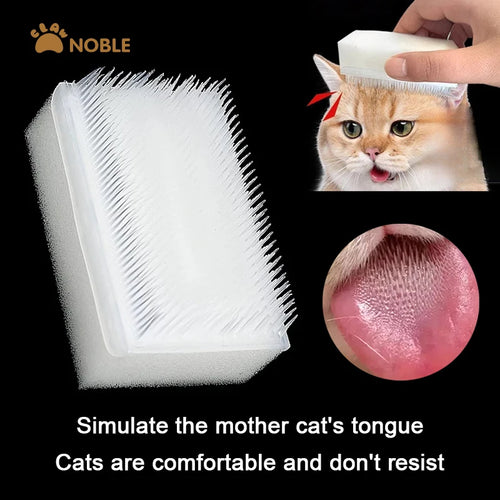 Brosse langue de chat — brosse de massage pour chat, retire les poils