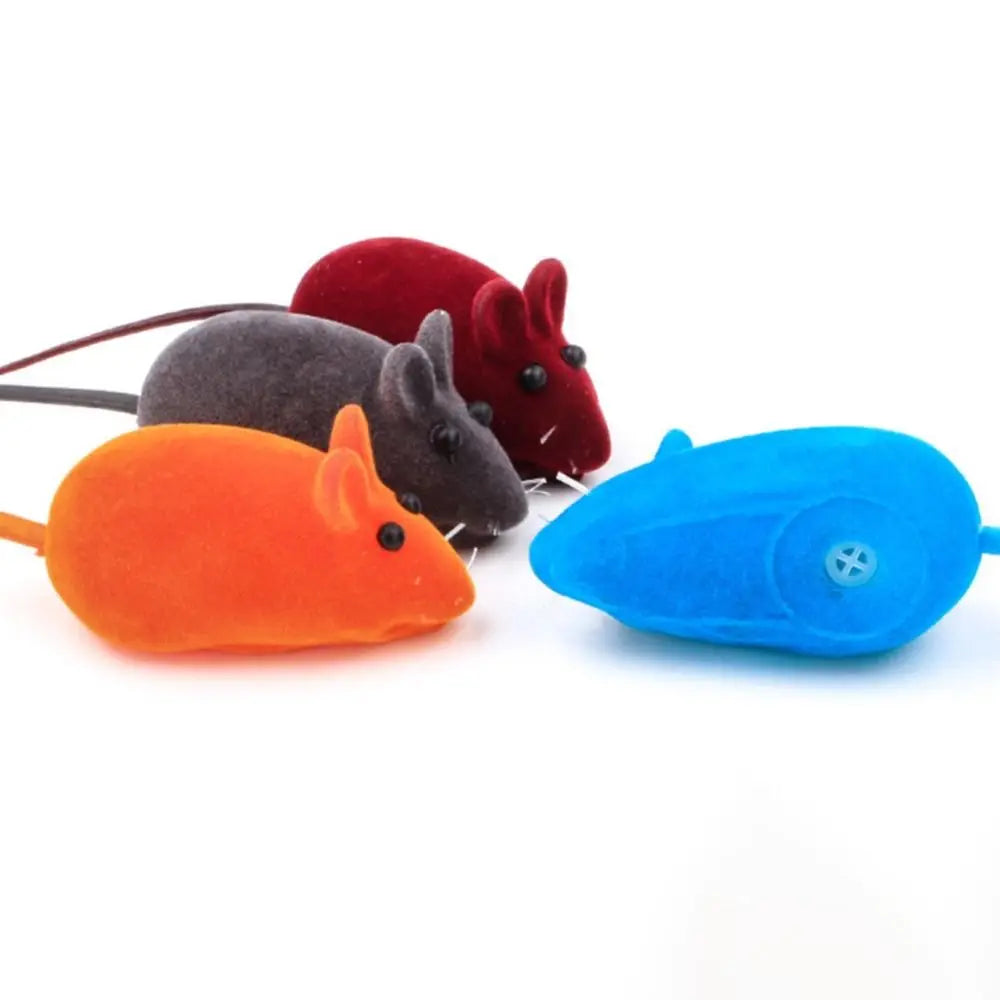 Souris sonore pour chat en caoutchouc — jouet souris, 6 coloris – photo 2