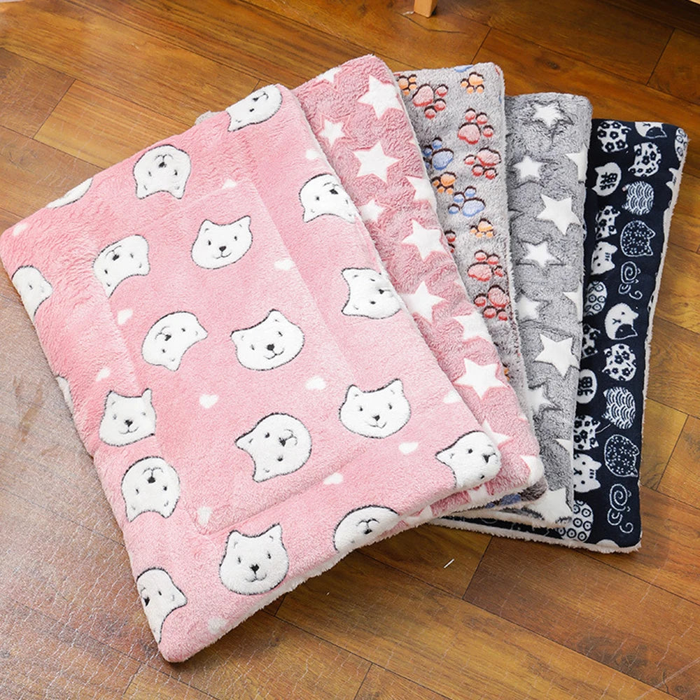 Coussin pour chat en peluche épaisse — doux et chaud, S à XXXL