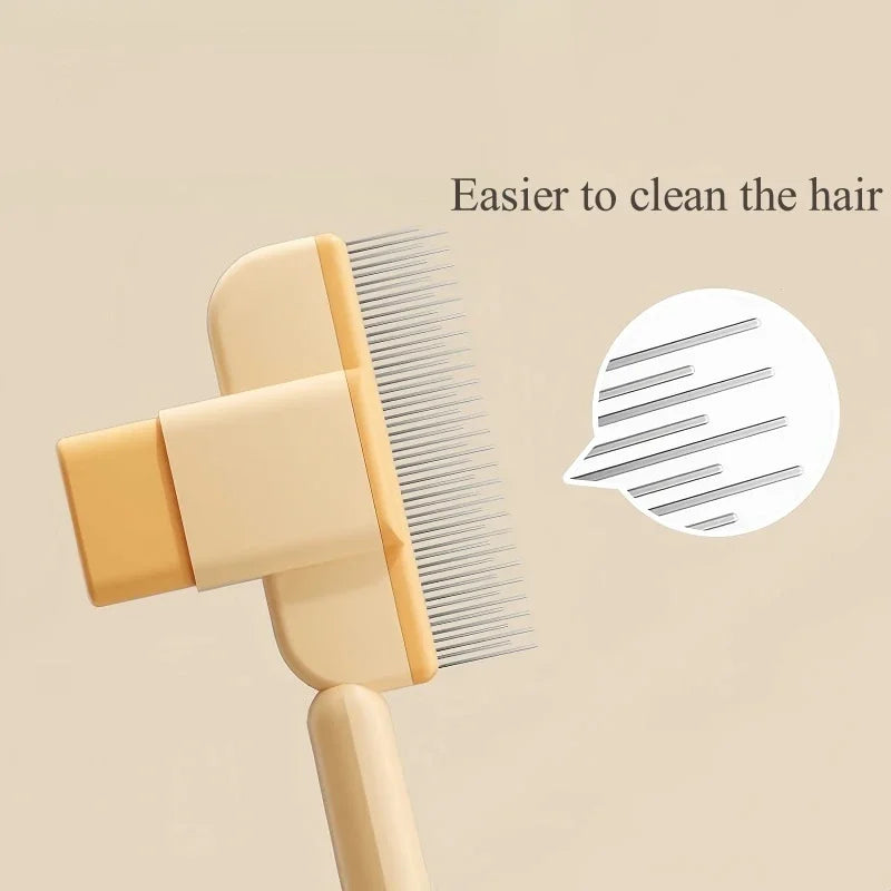 Brosse pour chat en inox — peigne anti-poils pour poils longs – photo 5