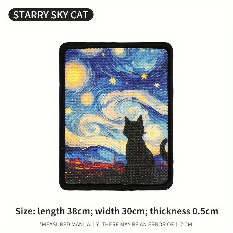 Griffoir mural en sisal pour chat — tableau décoratif, 5 motifs – photo 2