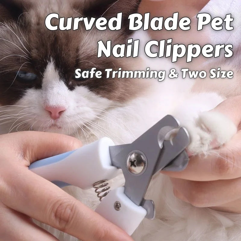 Coupe-griffes pour chat à lame courbe en inox — S ou L