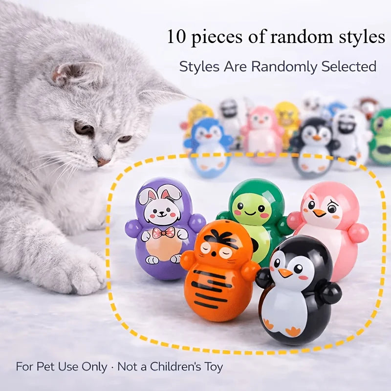 Jouets roulants pour chat sans pile — lot de 10 modèles assortis – photo 6