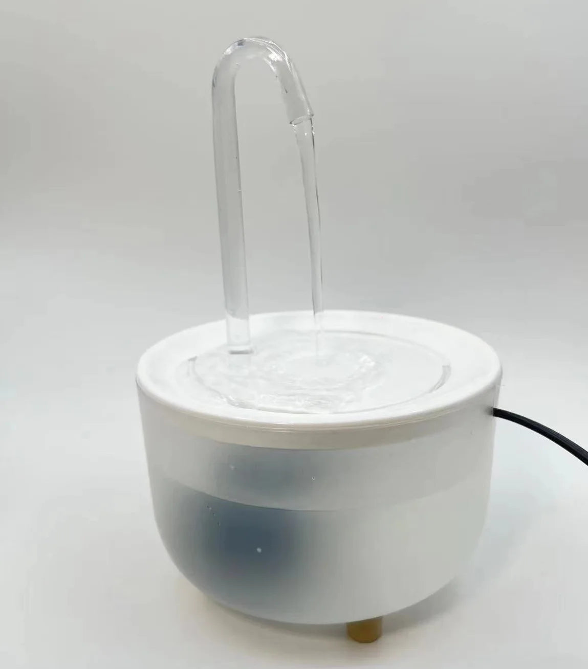 Fontaine à eau pour chat 1,2 L avec filtre — compacte, motif lotus – photo 9