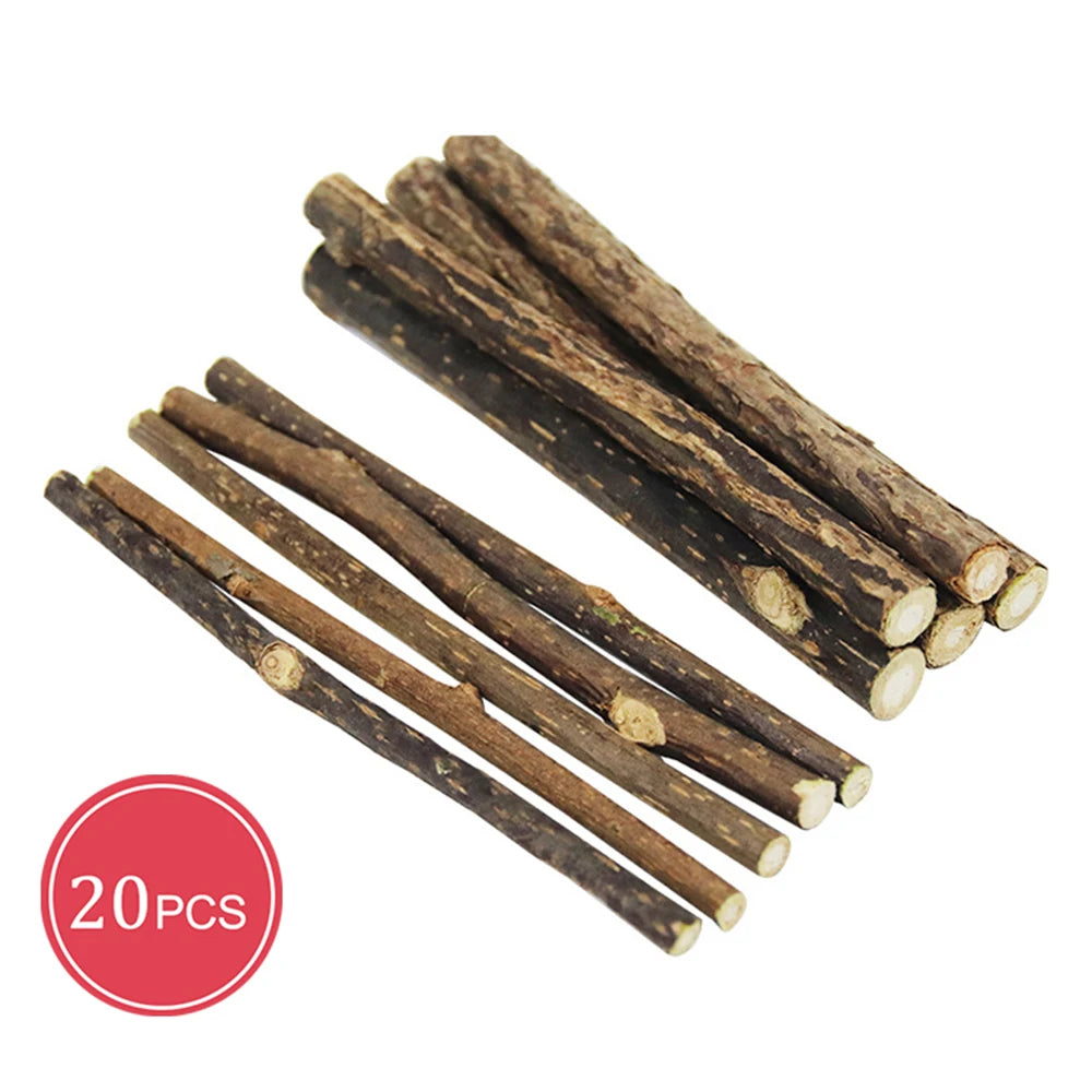 Bâtonnets de matatabi pour chat — lot de 15 ou 30, bois naturel