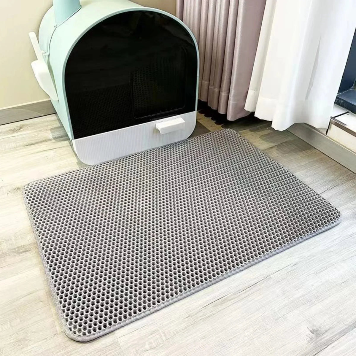 Tapis de litière pour chat imperméable double couche — antidérapant – photo 8