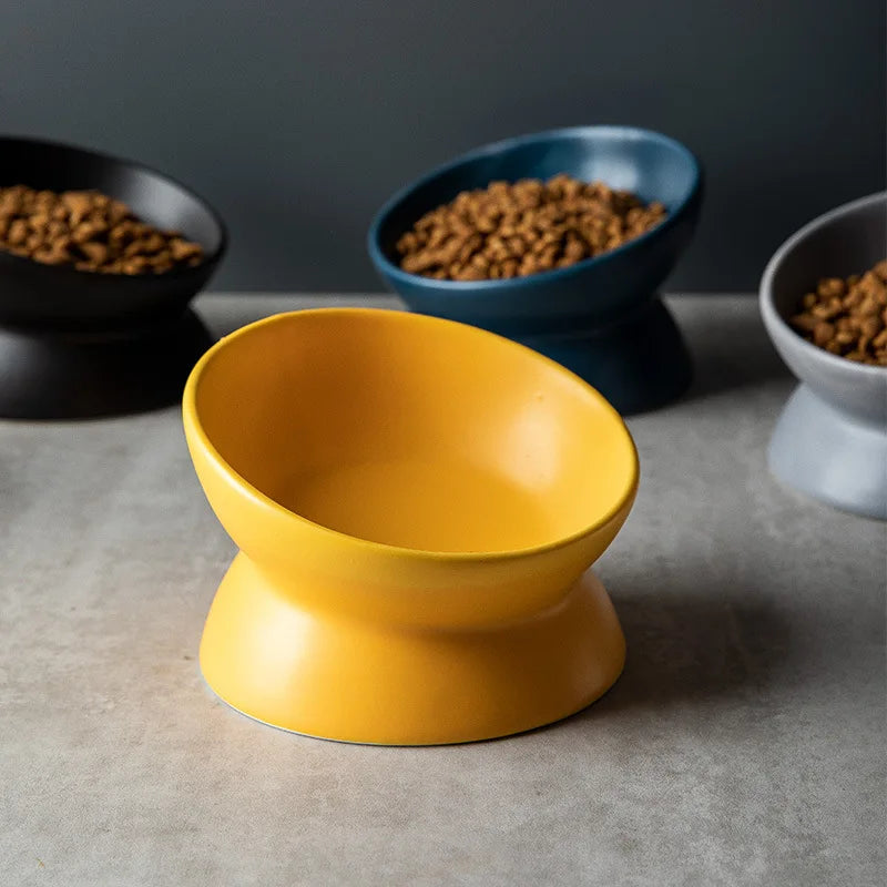 Gamelle surélevée pour chat en céramique inclinée à 15° — 6 coloris – photo 3
