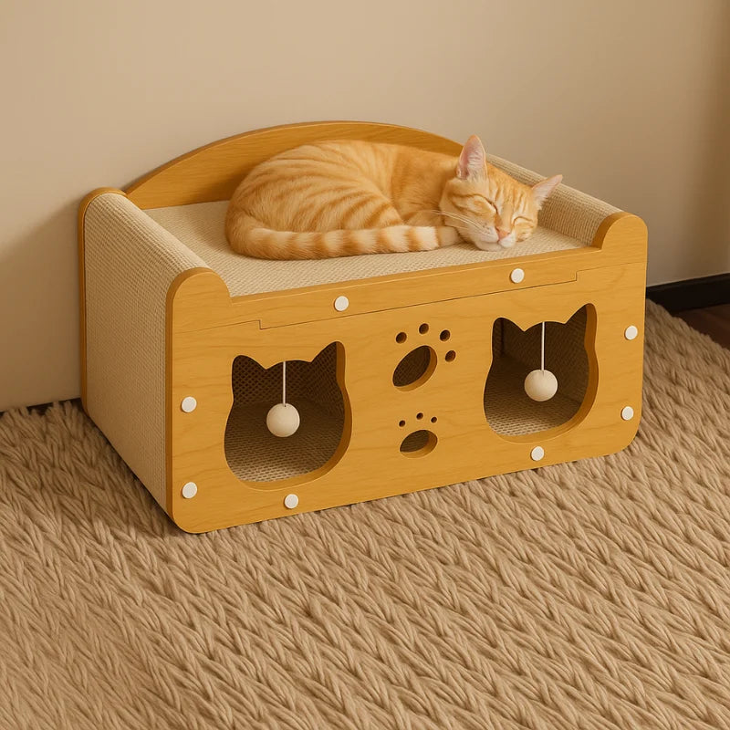 Griffoir pour chat 2 en 1 vertical et horizontal — 5 coloris – photo 3